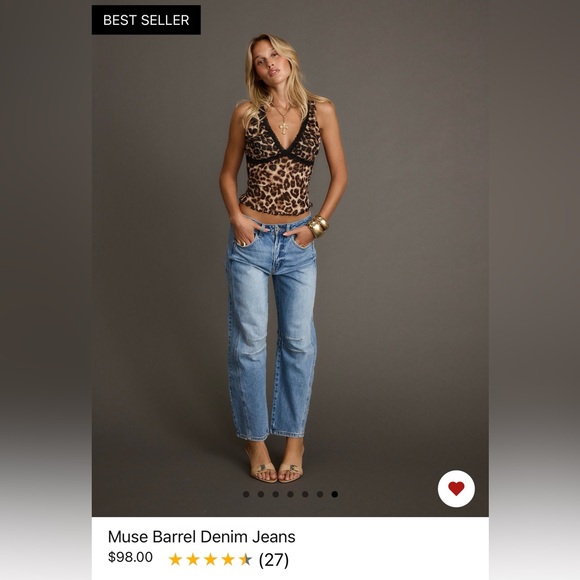 12th Tribe Muse Barrel jeans - Picture 1 of 7